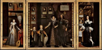 VAN BELCAMP Jan, Le Grand Portrait, 1646, la famille d'Anne, baronne de Clifford