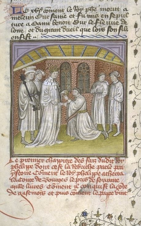 Philippe Ier , roi de France (1060-1118), achetant la vicomté de Bourges
