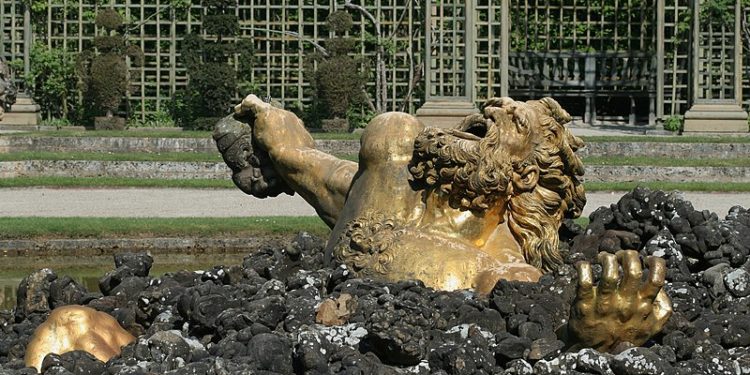 Bassin de l’Encelade, Château de Versailles, 1675. © Photo Coyau,
