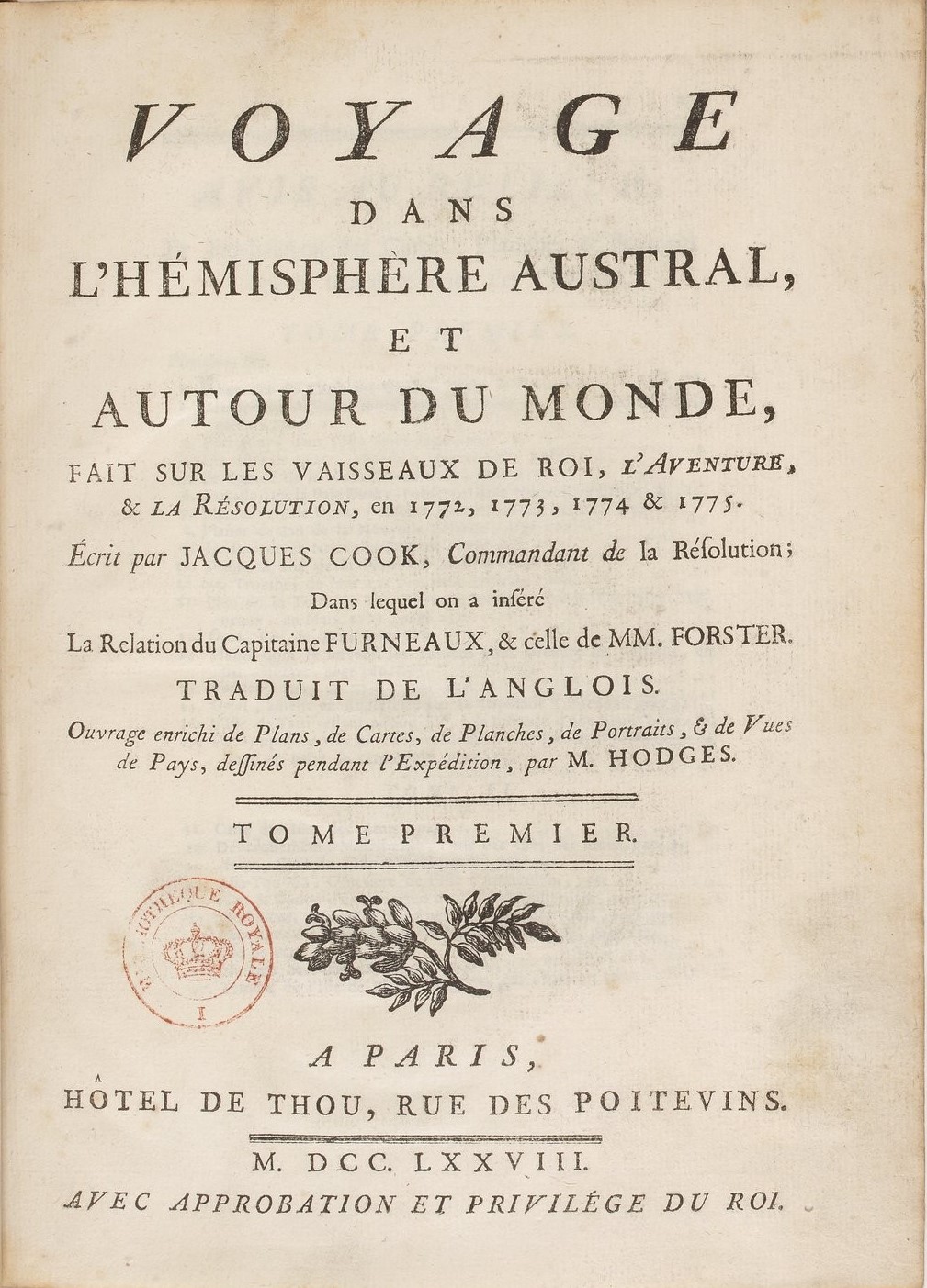Page de titre de l’édition de 1778 (BnF)