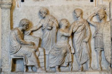 Relief de Domitius Ahenobarbus : premier relief représentant une scène de recensement à Rome