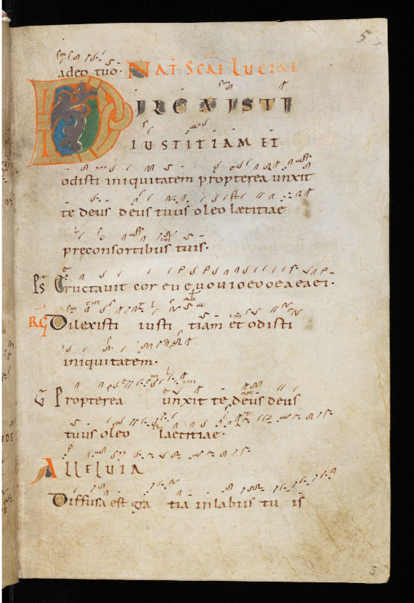 Einsiedeln, Stiftsbibliothek, Codex 121(1151): Graduale – Notkeri Sequentiae (https://www.e-codices.unifr.ch/fr/list/one/sbe/0121).