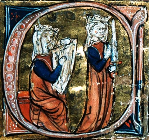 Enluminure tiré du roman de Tristan en prose, manuscrit de Vienne, MS 2542, v. 1300