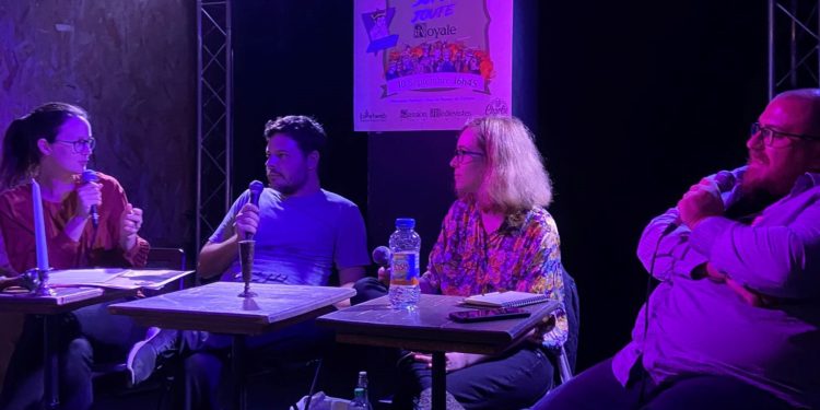 De droite à gauche : Fanny Cohen Moreau, Daniel Andreyev, Clara Germann et Thomas Areal (10 septembre 2022)