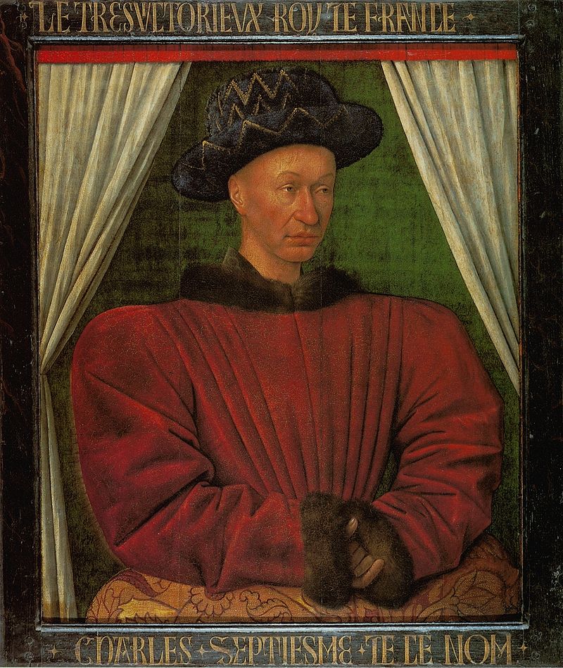 Portrait de Charles VII par Jean Fouquet