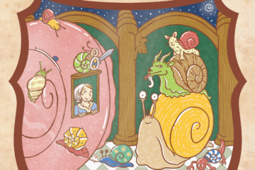 Illustration de l'épisode 74 sur l'escargot par Din