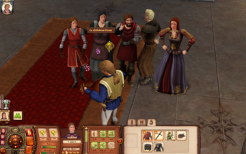 La cour dans les Sims Medieval
