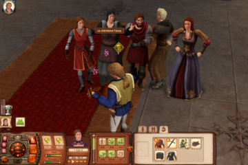 La cour dans les Sims Medieval