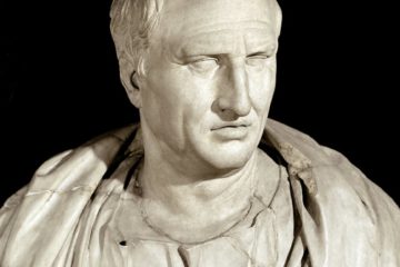 Portrait de l'homme d'État romain Cicéron (sculpture en marbre, vers 50 av. J.-C.) · Roman Musei Capitolini, Rome, Italy