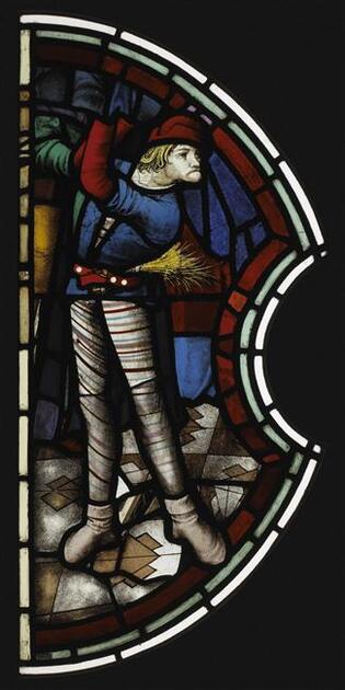 Bourreau vitrail de la Sainte Chapelle - N° Inventaire : Cl.14476