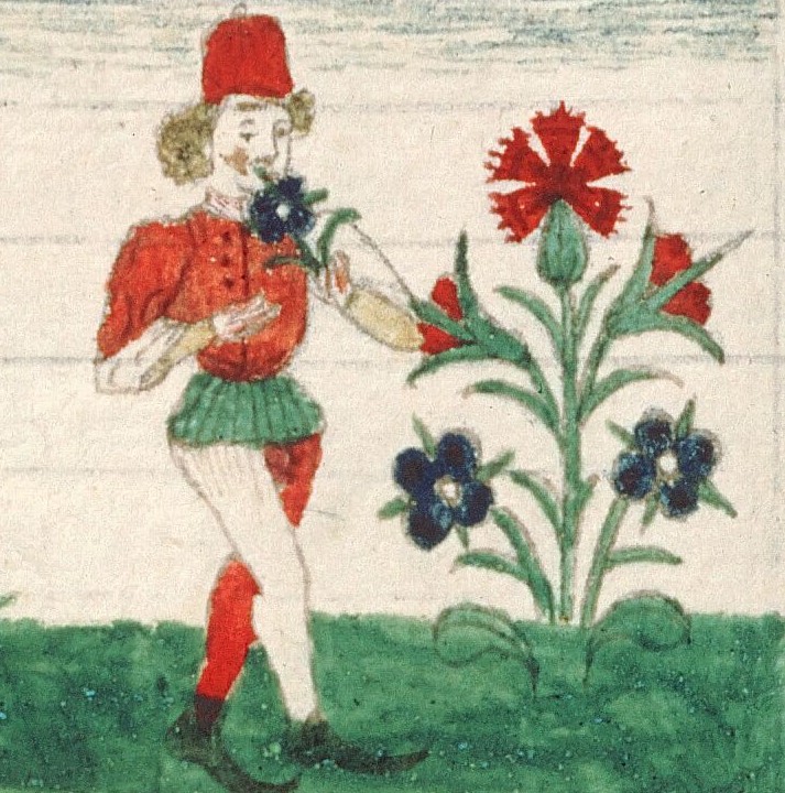 Des odeurs (Jean Corbechon, Le Livre des Propriétés des Choses, Tours, Bibliothèque municipale, Ms. 703, f. 417, vers 1480-1490)