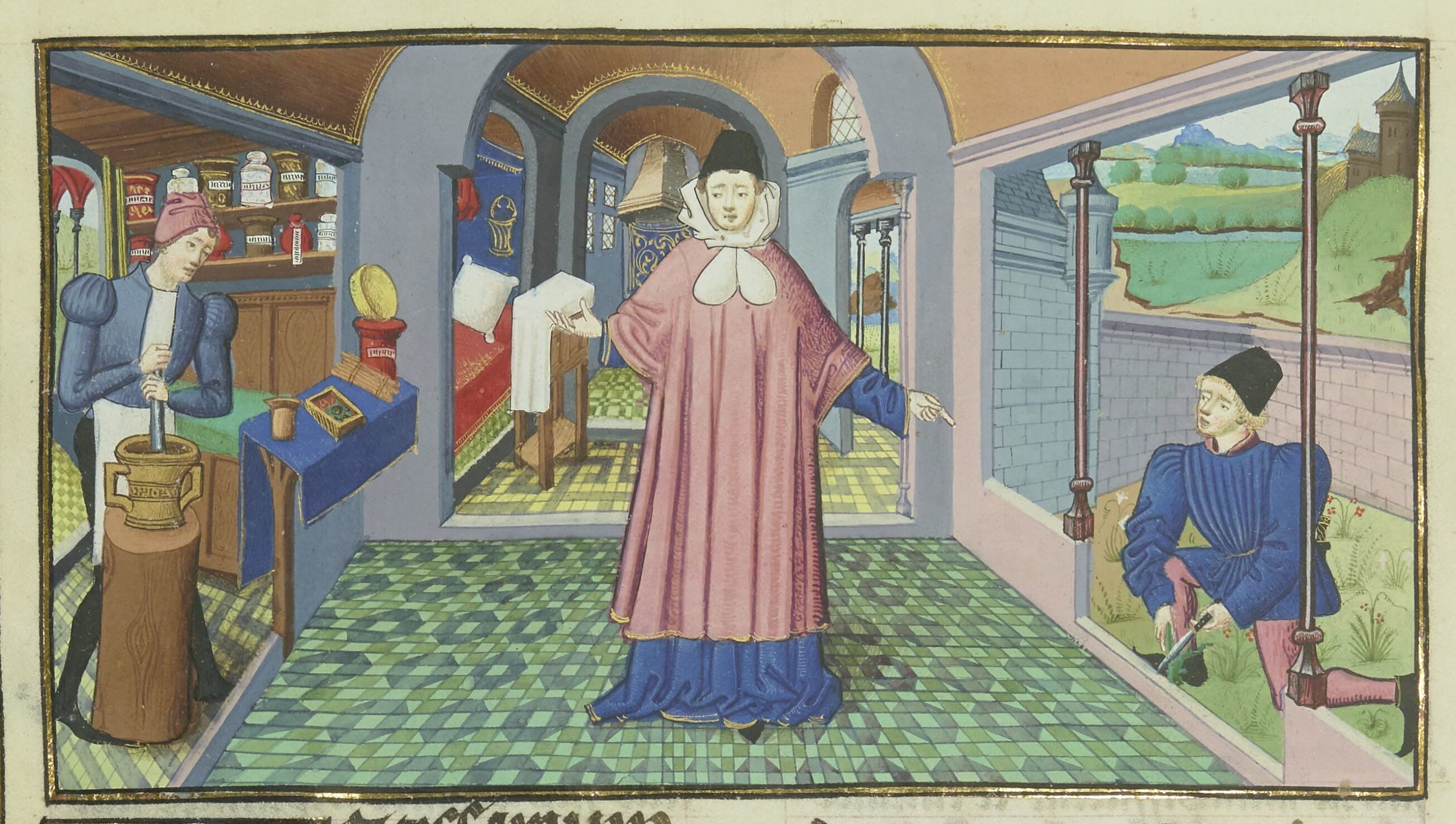 Guy de Chauliac (Guy de Chauliac, Grande Chirurgie, Paris, BnF, ms. lat. 6966, 1461, f.154v)