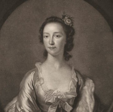 Anne Mackintosh (née Farquharson), Lady Mackintosh by and published by James Macardell, after Allan Ramsay mezzotint, circa 1754-1765 (circa 1748)