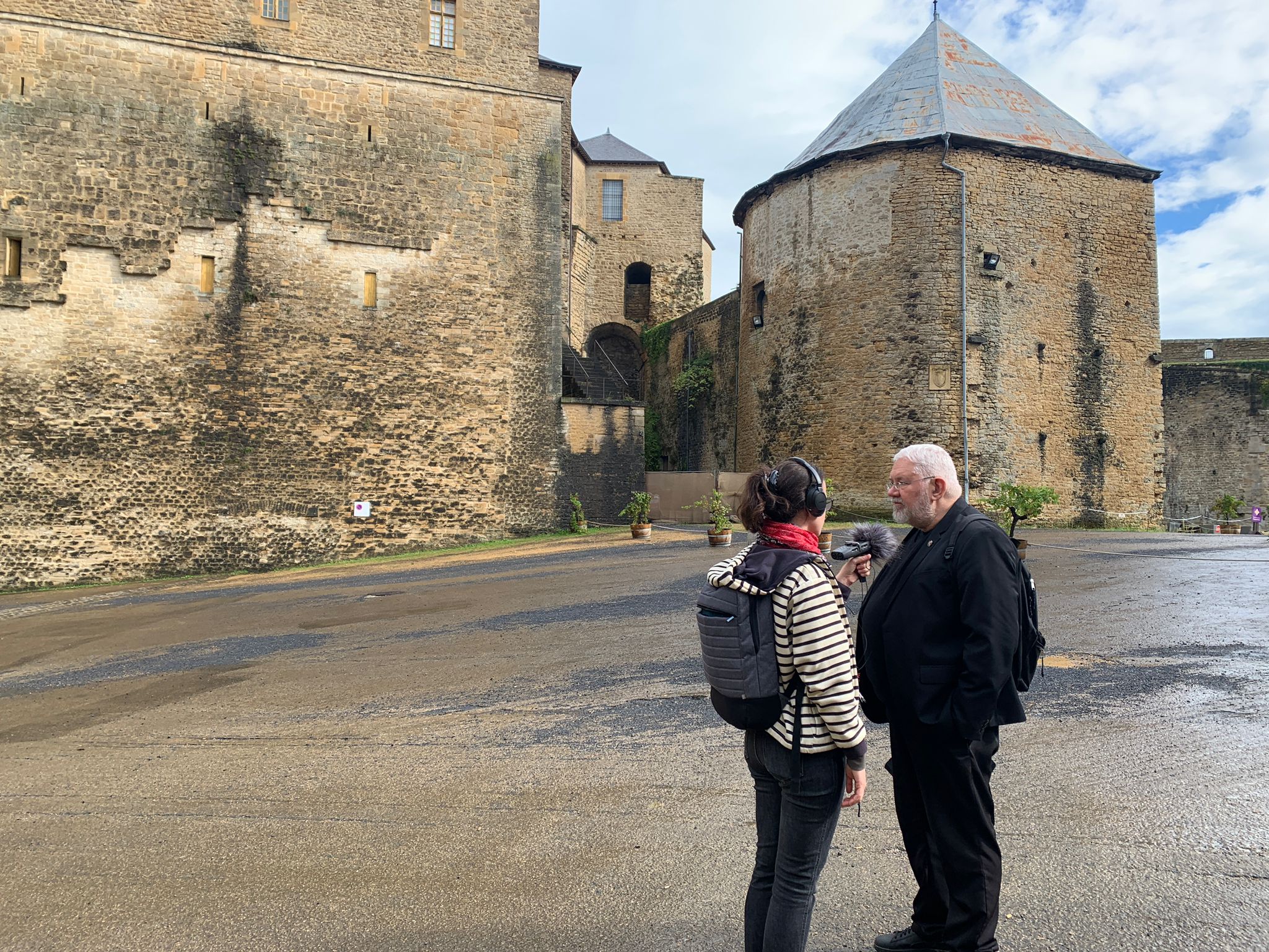 Enregistrement au château de Sedan avec Alain Sartelet (septembre 2023)