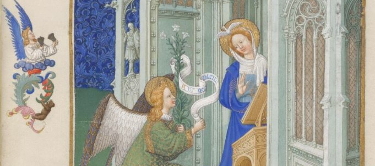 Très Riches Heures du Duc de Berry, folio 26 recto, L'Annonciation