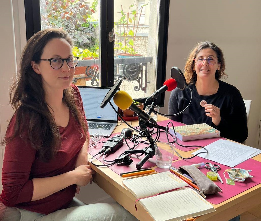 Photo de l'enregistrement de l'épisode 110 avec Audrey Morvan (mai 2025)