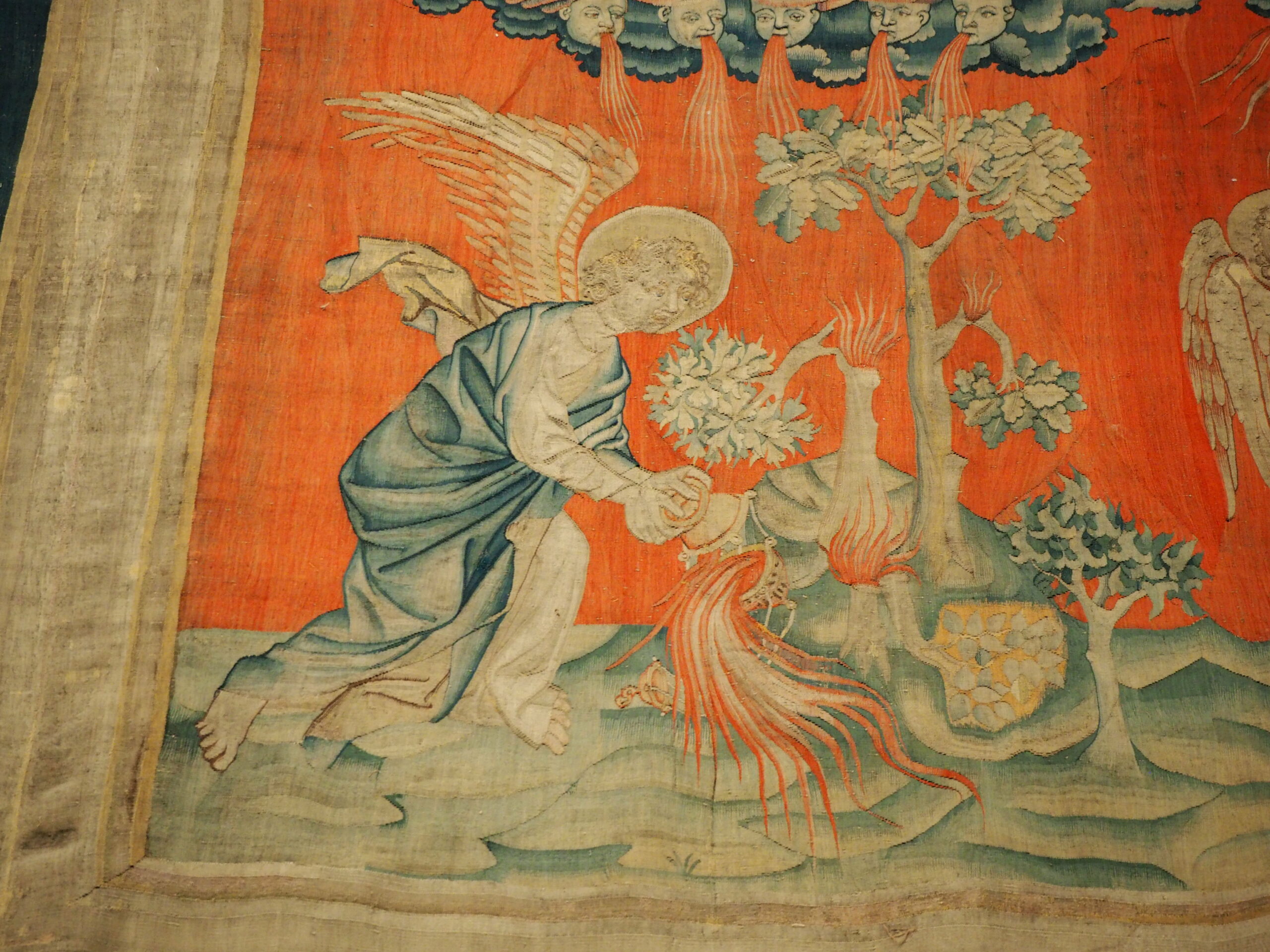 Détail de la tenture de l’Apocalypse, entre 1373-1377 et 1382, château d’Angers