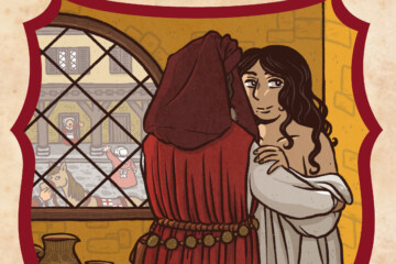 Illustration de l'épisode 114 sur la prostitution au Moyen Âge par l'artiste din