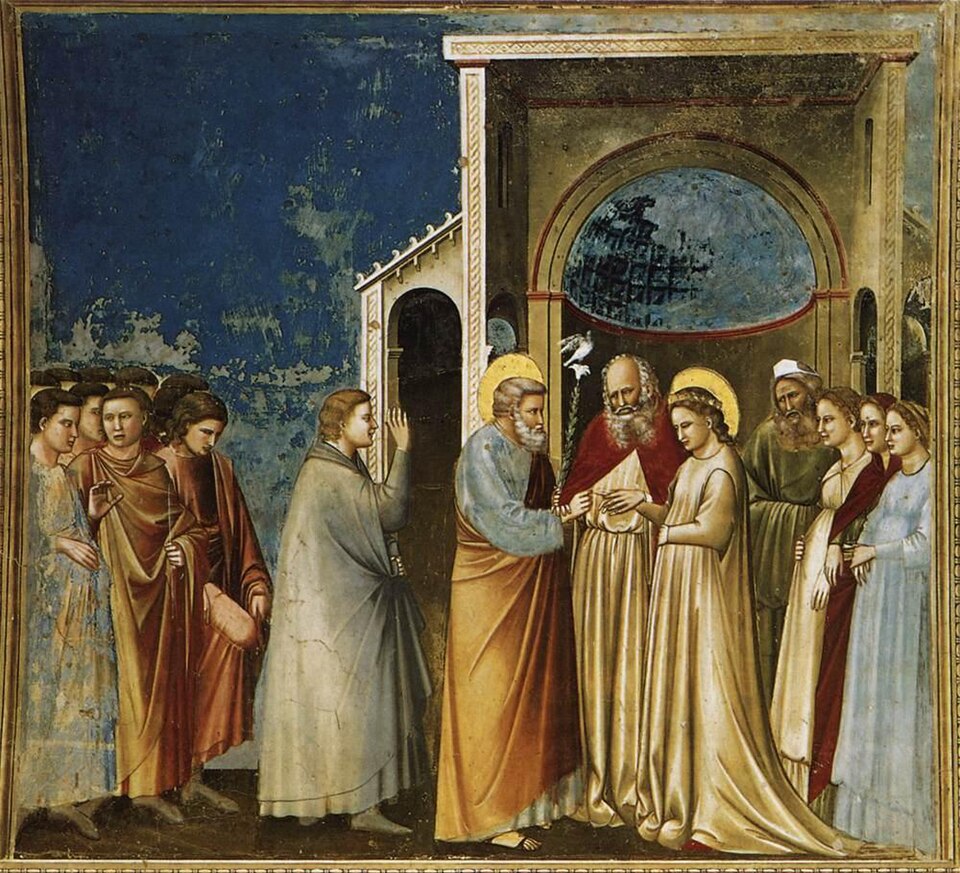 Le Mariage de la Vierge par Giotto di Bondone