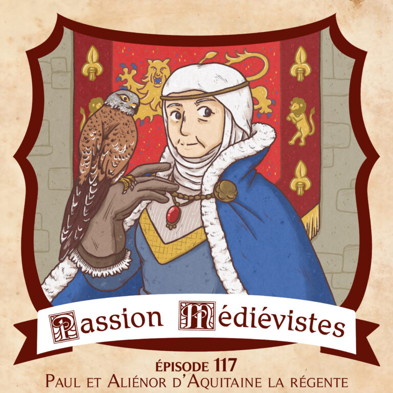 Illustration de l'épisode 117 sur Aliénor d'Aquitaine par l'artiste din