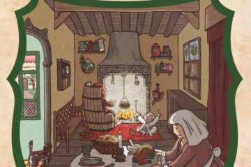 Illustration de la 2ème partie de l'épisode 119 sur la maison par l'artiste din