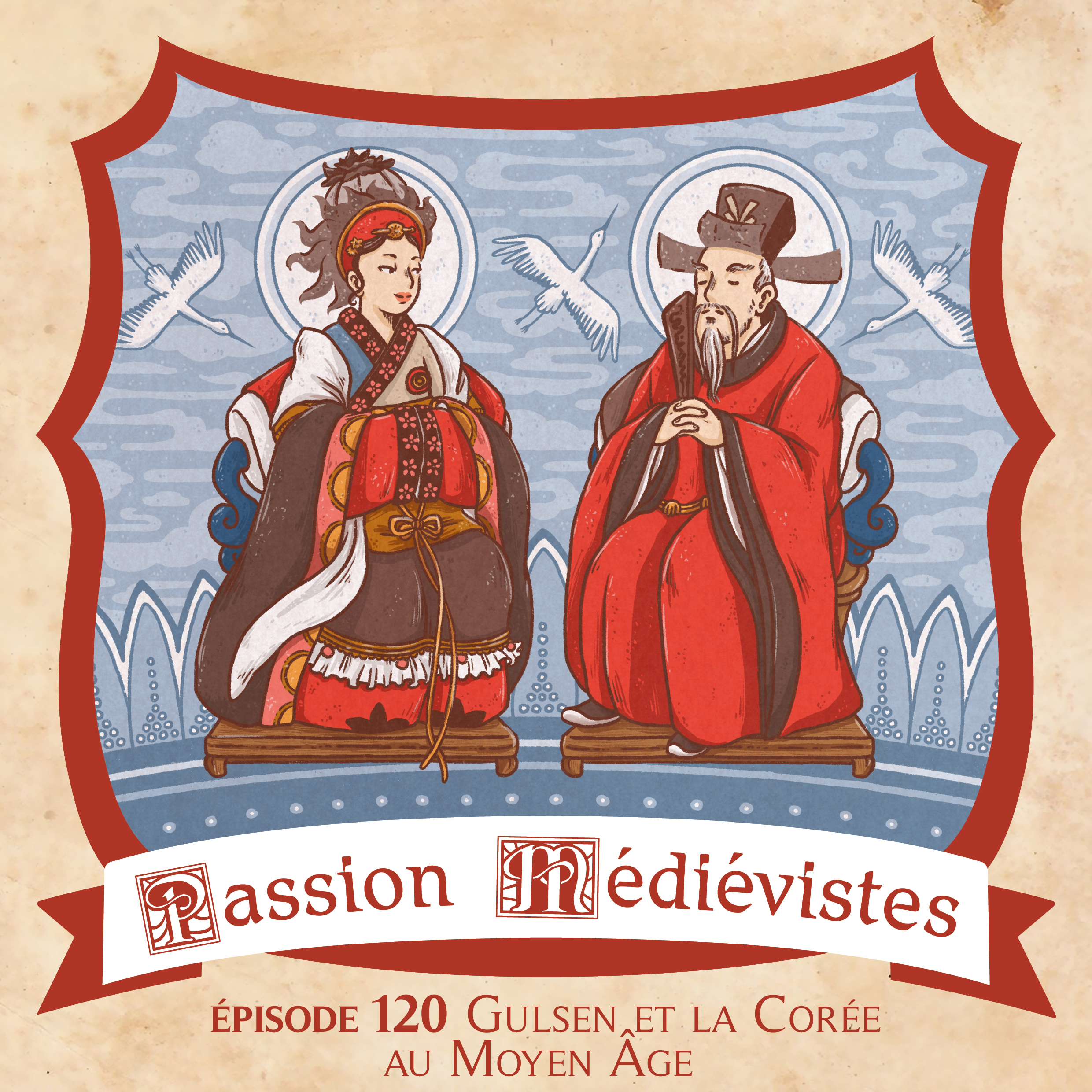 Illustration de l'épisode 120 sur la Corée au Moyen Âge par l'artiste din