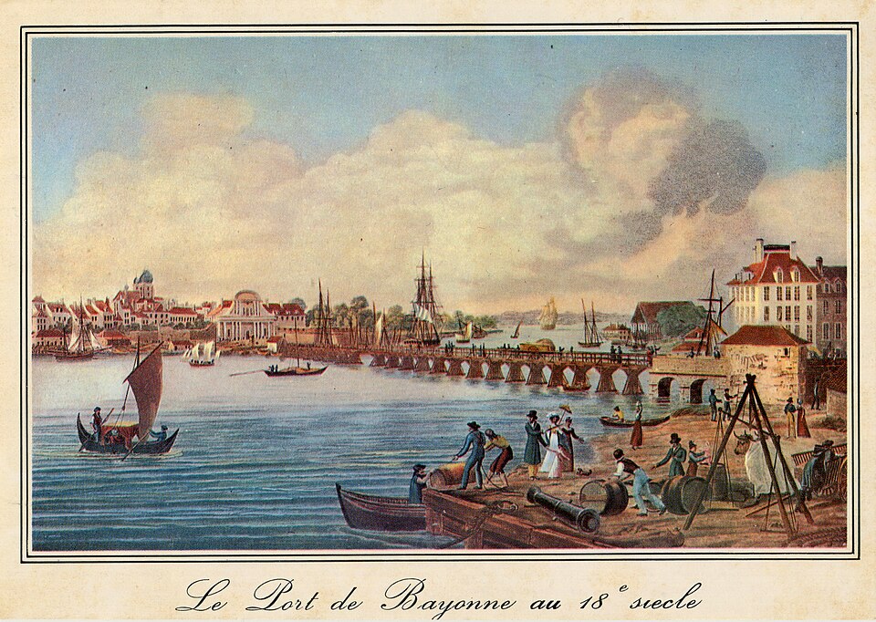 Le port de Bayonne au XVIIIe siècle