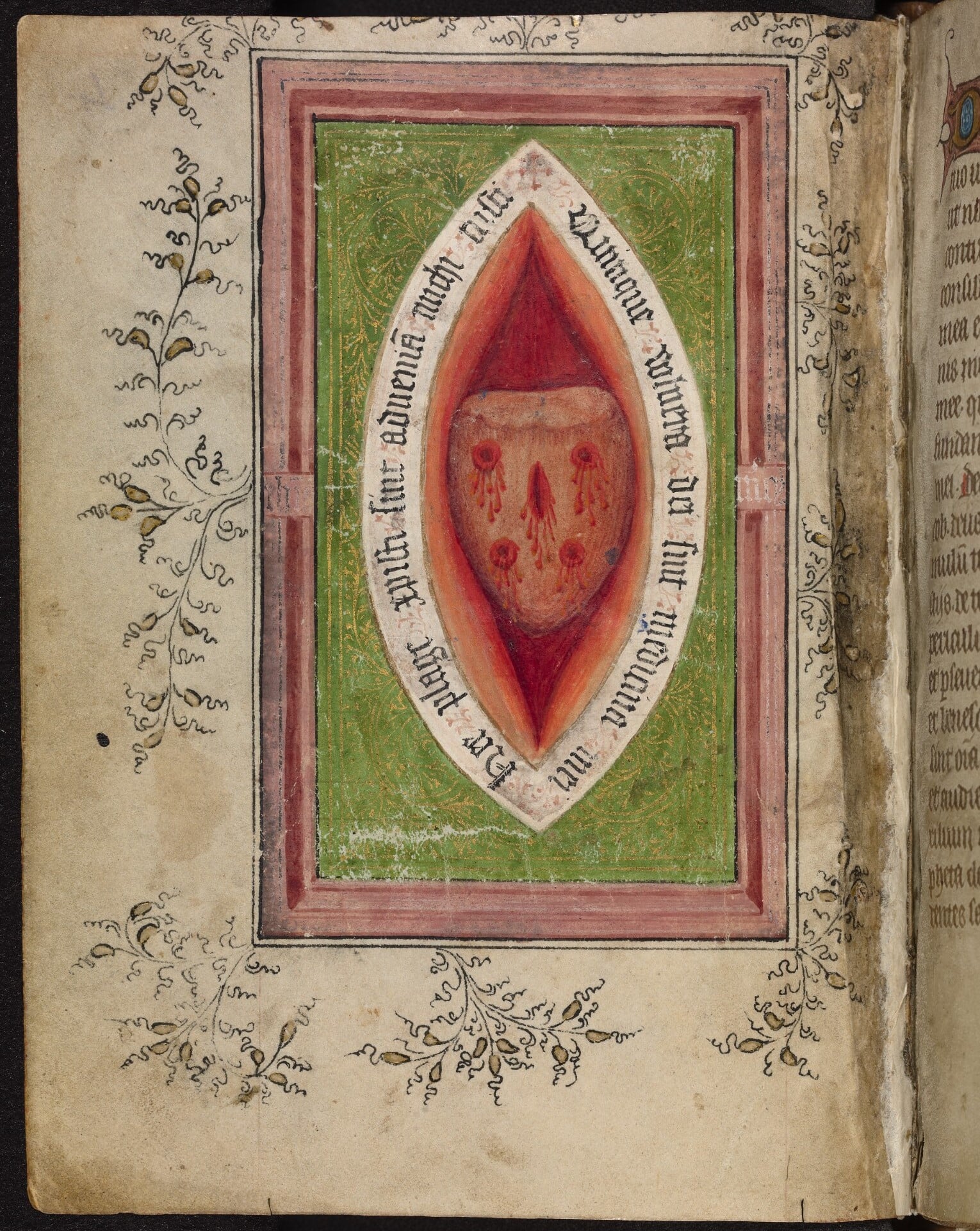 - Livre d’Heures à l’usage de Sarum. Oxford, Bodleian Library, ms lat. liturg., f. 2 (vers 1390-1410).© Bodleian Library (source : https://digital.bodleian.ox.ac.uk/objects/55dbf4b2-d614-4f46-80de-c7de81ab47b6/)